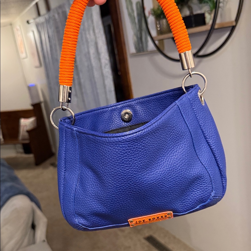 Joe Boxer Vibrant Blue Bag with Orange Handle